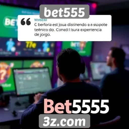 Feedback de usuários sobre o suporte técnico do bet555