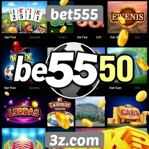 Variedade de jogos disponíveis na plataforma bet555